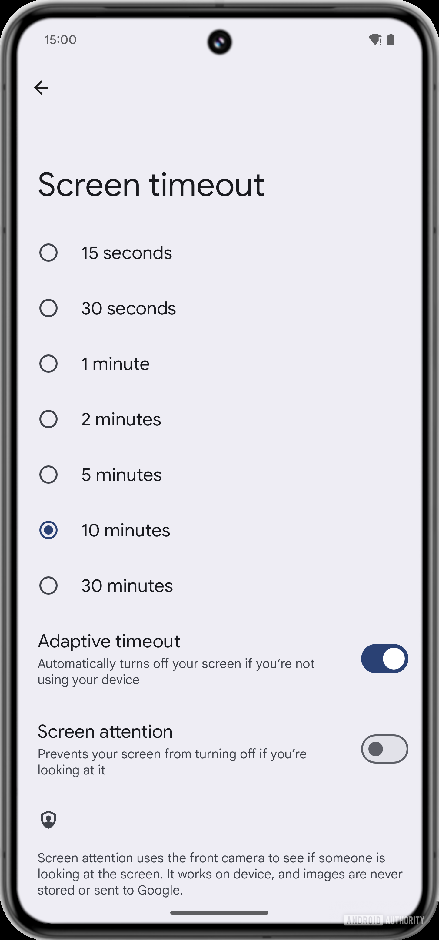 Android 15 Adaptive Timeout
